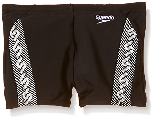 Comprar Speedo Monogram Aquashort - Body de competición para niña, color negro / blanco, talla UK: 26