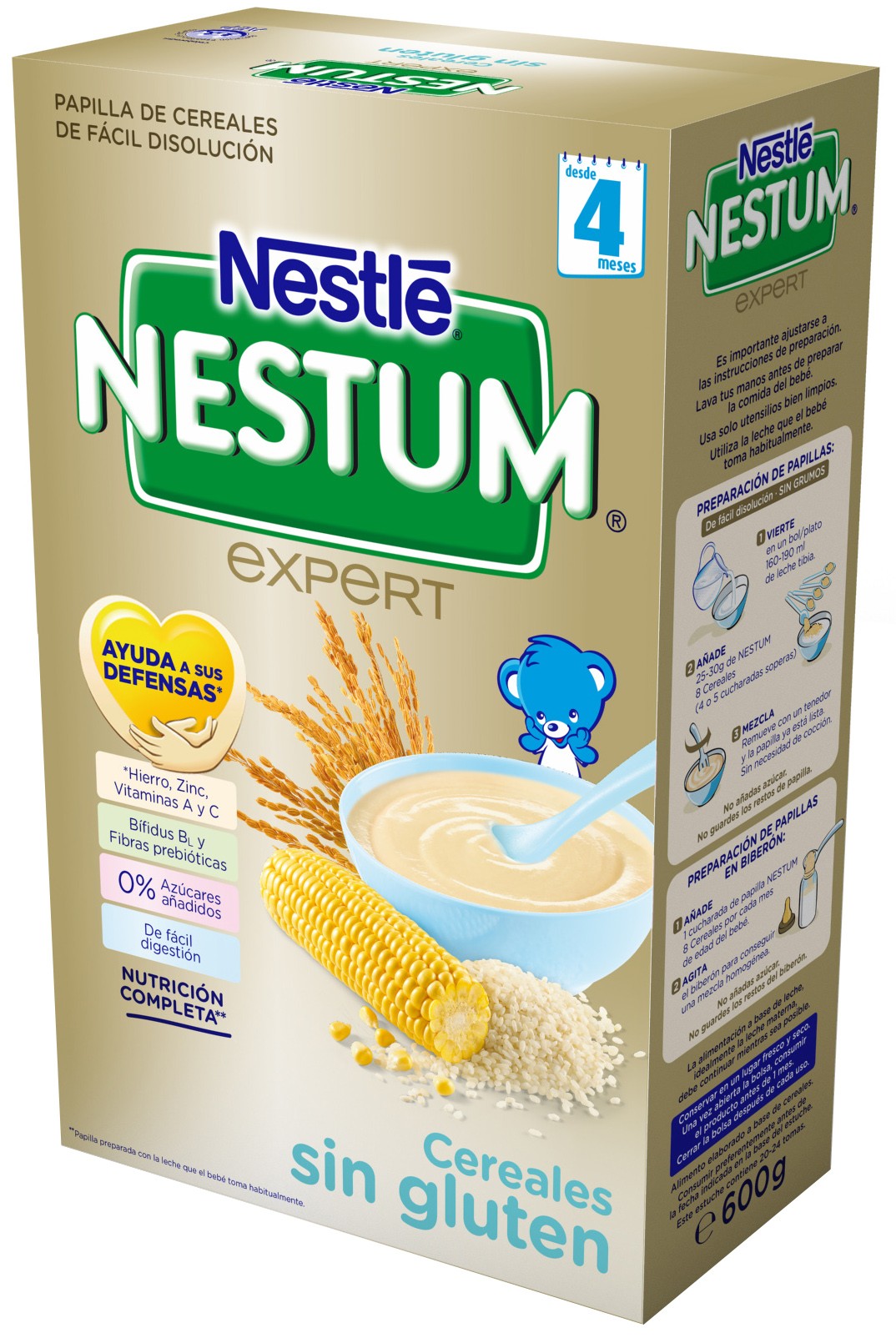 Comprar Papilla Nestum Expert Cereal Sin Gluten 500 g. al mejor precio