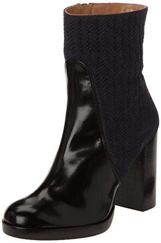 Comprar Castañer Camille / Box Leather Woven Suede - Botas para mujer, color navy / black, talla 40 al mejor precio