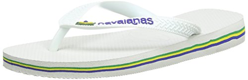 Comprar Havaianas Brasil Logo - Chanclas Unisex, color Blanco (Weiß 001), talla 35/36 EU (33/34 BR) al mejor precio