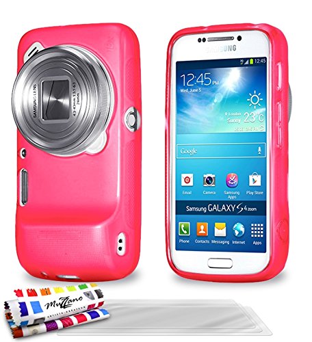 Comprar Muzzano F11263 - Funda para Samsung Galaxy S4 Zoom, incluye 3 protectores de pantalla, color rosa al mejor precio