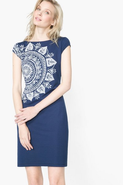 Comprar Desigual - Mujer - Pichi azul marino con espalda abierta - Cleopatra - Size XL al mejor precio