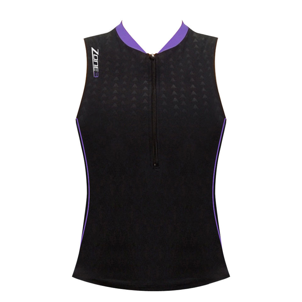 Comprar Zone3 Women's Aquaflo Top - Black/Purple - X-Small al mejor precio