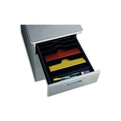 Comprar Paperflow 634423 - Organizador para cajón con 6 compartimentos (poliestireno), color gris y negro al mejor precio