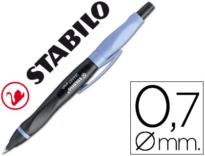 Comprar PORTAMINAS STABILO SMARTGRAPH 0,7MM HB CUERPO NEGRO Y LILA PARA ZURDOS (5 unid.) al mejor precio
