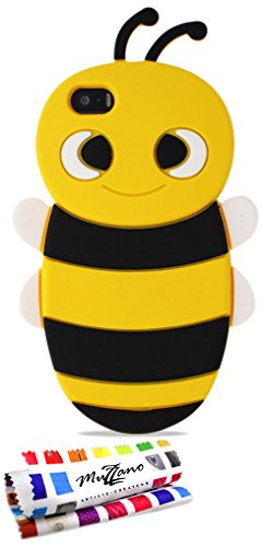 Comprar Muzzano Abeja - Funda para Apple iPhone 5, color amarillo al mejor precio