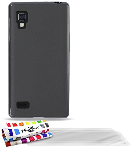 Comprar Muzzano F22638 - Funda para LG L9 + 3 protecciones de pantalla, color gris al mejor precio