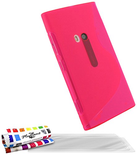 Comprar Muzzano Le S - Funda para Nokia Lumia 920 + 3 protectores de pantalla, color rosa al mejor precio