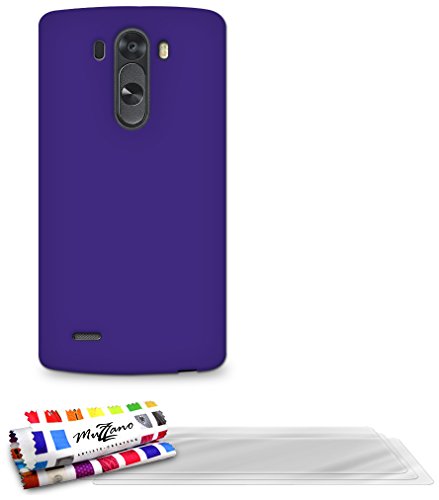 Comprar Muzzano F869262 - Funda para LG G3 S, incluye 3 protecciones de pantalla, color violeta al mejor precio