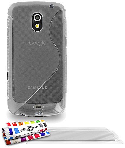 Comprar Muzzano F18S02-2571078 - Funda para Samsung Galaxy Nexus, con 3 protectores de pantalla, transparente al mejor precio