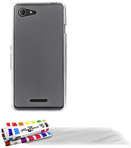 Comprar Muzzano F869168 - Funda para Sony Xperia E3, incluye 3 protecciones de pantalla, color gris al mejor precio