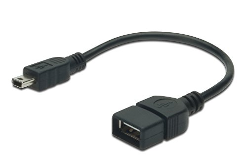 Comprar ASSMANN Electronic USB 2.0 OTG 0.2m - Adaptador para cable (USB mini B, OTG, Male/Female, Negro, 0,2 m, UL) al mejor precio