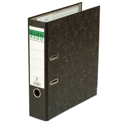 Comprar ELBA Ordner rado Wolkenmarmor, Rückenbreite: 80 mm, schwarz al mejor precio