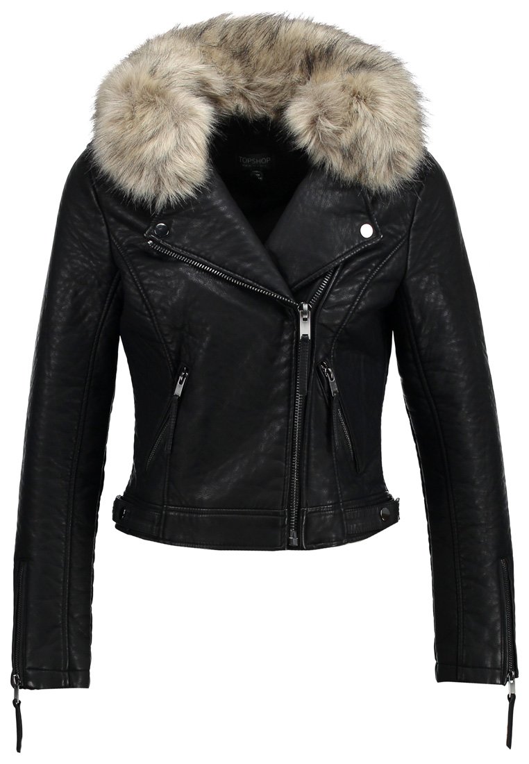 Comprar Topshop PIPER    Chaqueta de cuero sintético black al mejor precio