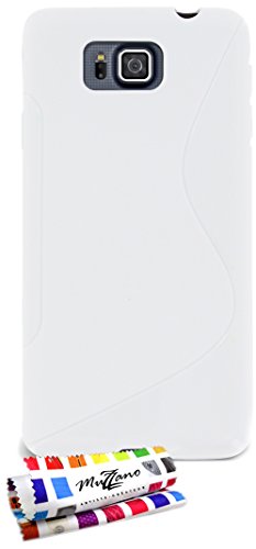 Comprar Muzzano F840781 - Funda para Samsung Galaxy Alpha, color blanco al mejor precio