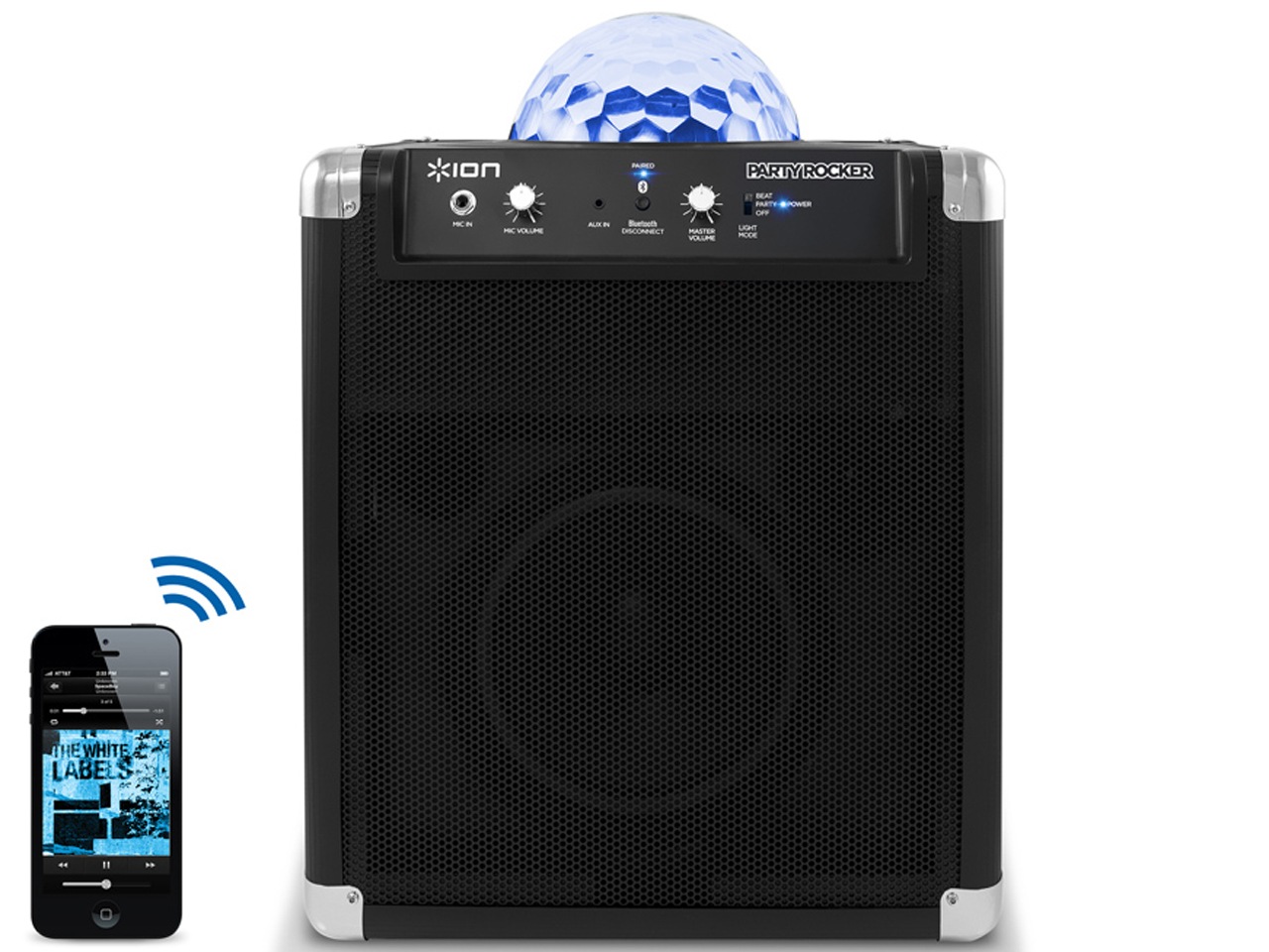 Comparar mejores precios ION Party Rocker Altavoz inalámbrico con luz-disco incorporada con descuentos Comprar ION Party Rocker Altavoz inalámbrico con luz-disco incorporada al mejor precio