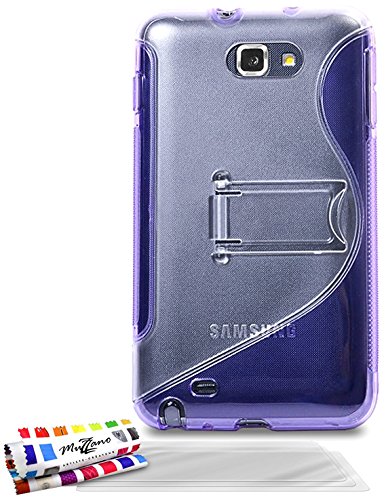 Comprar Muzzano F54P03-7483438 - Funda para Samsung N7100 + 3 protecciónes de pantalla, color violeta al mejor precio
