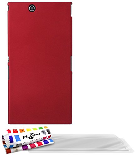 Comprar Muzzano Le Pearls - Funda para Sony Xperia Z Ultra + 3 protecciones de pantalla, color rojo al mejor precio