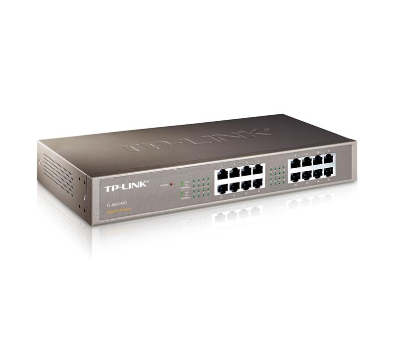 Comprar Switch TP-LINK SWITCH 16 Puertos Gigabit - 1U 19' RACK MOUNT al mejor precio