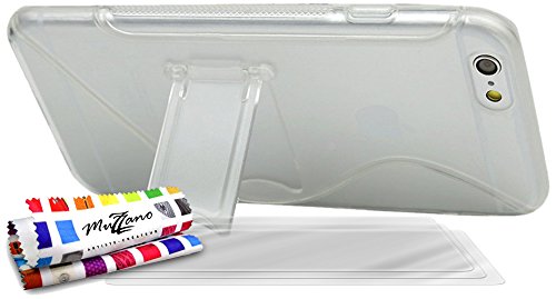 Comprar Muzzano F853165 - Funda para Apple iPhone 6 Plus, incluye 3 protecciones de pantalla, transparente al mejor precio