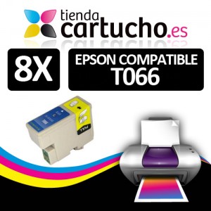 Comprar PACK 8 CARTUCHOS COMPATIBLE EPSON T066PACK 8 CARTUCHOS COMPATIBLE EPSON T066 al mejor precio