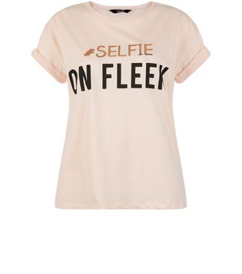 Comprar Teens Pink #Selfie On Fleek Print T-Shirt al mejor precio
