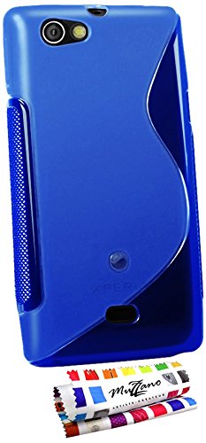 Comprar Muzzano F5818 - Funda para Sony Xperia Miro / ST23, color azul al mejor precio