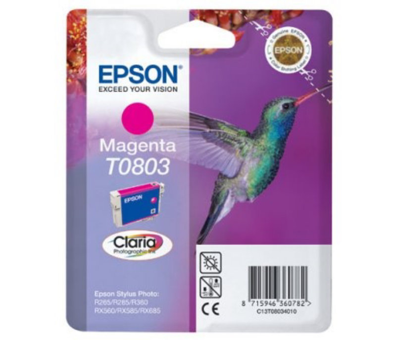 Comprar Cartucho EPSON  T0803 Magenta Stylus Photo R360 al mejor precio