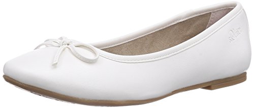 Comprar s.Oliver 22102 - Bailarinas de material sintético para mujer, color blanco, talla 38 al mejor precio