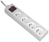 Comprar MCL PPS-04I extensión - Regleta   (1.5 m, Color blanco, 250 V) al mejor precio