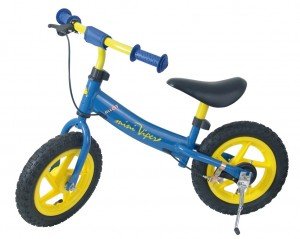 Comprar 'Niños de rueda de 12 aluminio Mango Azul Azul/Amarillo Marco de Aluminio M. Seguridad asas al mejor precio