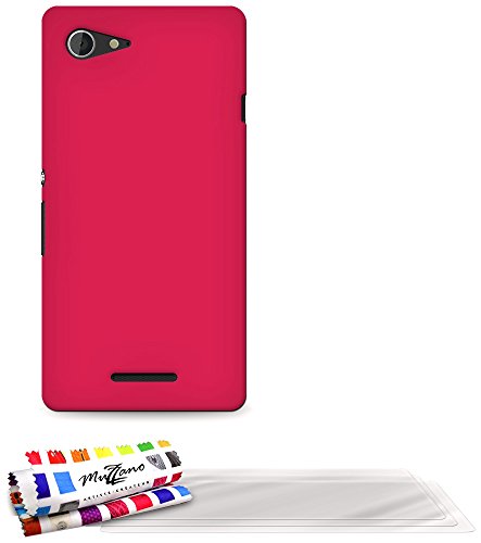 Comprar Muzzano F869560 - Funda para Sony Xperia E3, incluye 3 protecciones de pantalla, color rosa caramelo al mejor precio