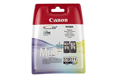 Comprar Canon PG-510 + CL-511 - Cartucho de tinta, negro, cian, magenta y amarillo al mejor precio