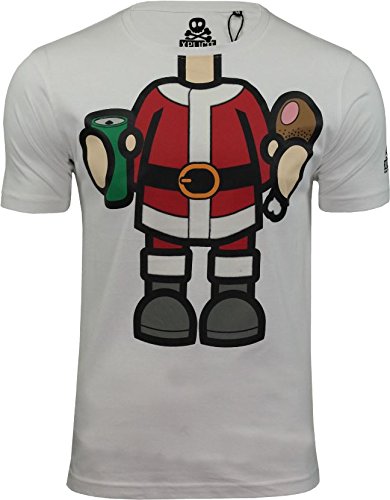 Comprar Xplicit - Camiseta - Manga corta - para hombre blanco Crap Santa - White Medium al mejor precio