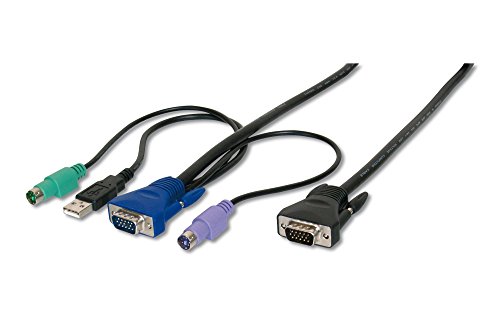 Comprar Digitus KVM - Cable adaptador VGA a VGA, USB y 2 PS2 (3 m) al mejor precio