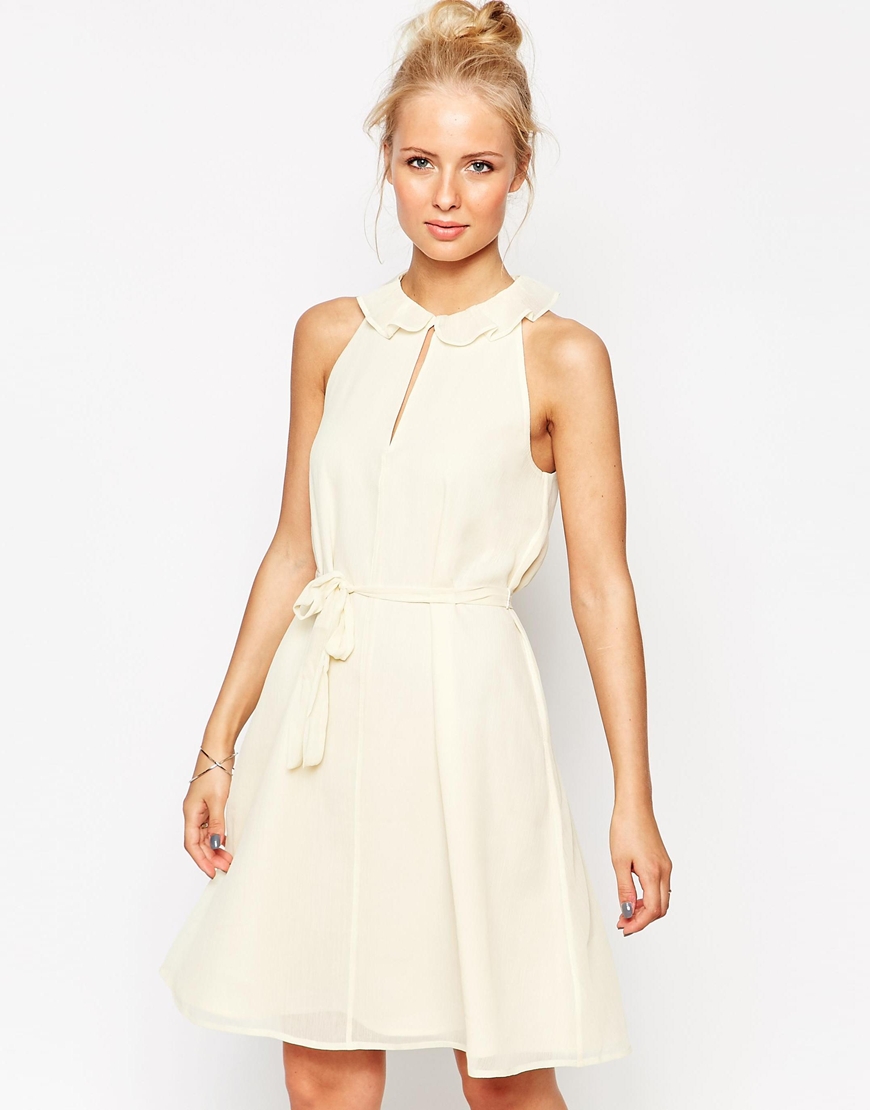 Comprar Vestido halter con lazada en la cintura y detalle de frunce de French Connection al mejor precio