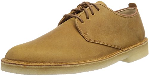 Comprar Clarks Desert London - Zapatos de cordones para hombre, color Gold (Mustard Leather), talla 43 al mejor precio