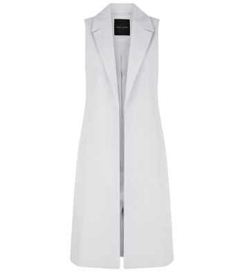 Comprar Grey Longline Sleeveless Coat al mejor precio