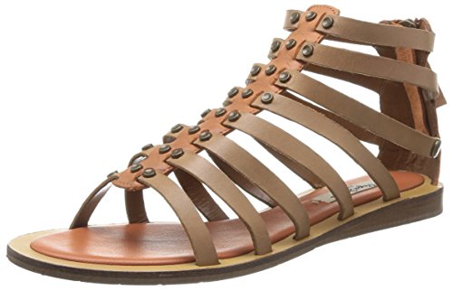 Comprar Pepe Jeans Gayton Roman - Sandalias de otra piel Mujer, color marrón, talla 43 al mejor precio