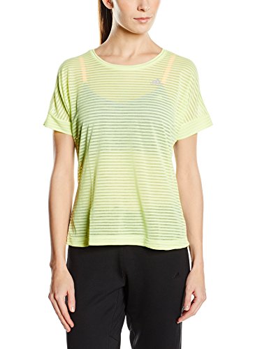 Comprar Adidas Run SS Design T - Camiseta para mujer, color lima, talla 36 al mejor precio