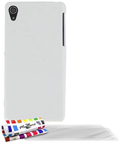 Comprar Muzzano F268037 - Funda para Sony Xperia Z2, incluye 3 protectores de pantalla, color blanco al mejor precio