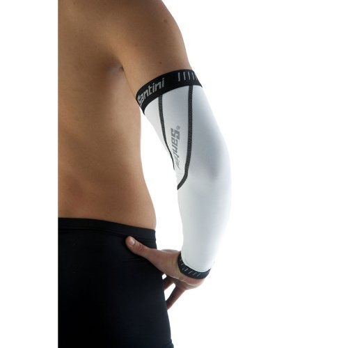 Comprar Santini 365 H20 - Manguitos de ciclismo para hombre, color blanco, talla XS/S al mejor precio