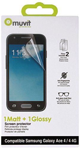 Comprar Muvit MUSCP0686 - Set de dos protectores de pantalla para Samsung Galaxy Ace 4, mate y brillo al mejor precio