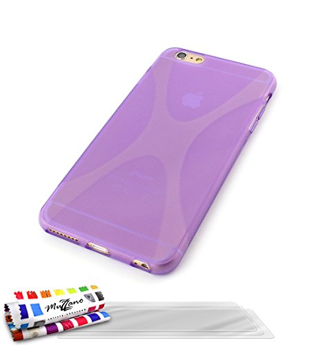 Comprar Muzzano F841190 - Funda para Apple iPhone 6 Plus, incluye 3 protecciones de pantalla, color violeta al mejor precio