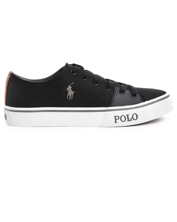 Comprar POLO Ralph Lauren, Zapatillas Sneakers Cantor Canvas Negro al mejor precio