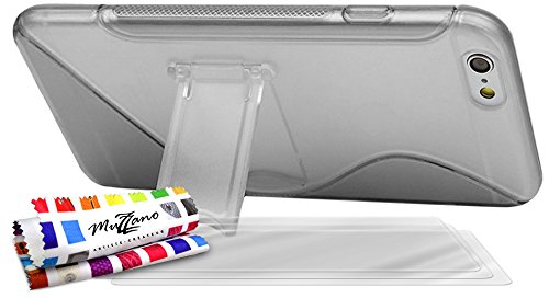 Comprar Muzzano F853177 - Funda para Apple iPhone 6 Plus, incluye 3 protecciones de pantalla, color gris al mejor precio