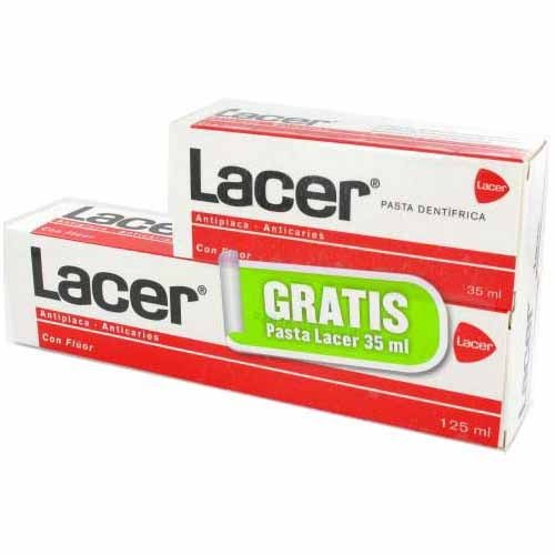 Comprar Lacer pasta dental 125ml + lacer pasta dental 35ml al mejor precio