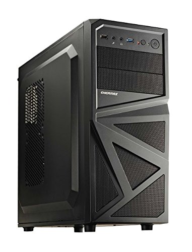 Enermax Skalene - Caja de ordenador (Midi-Tower, PC, ATX, Micro-ATX, Fondo, 12 cm, 12 cm) Negro