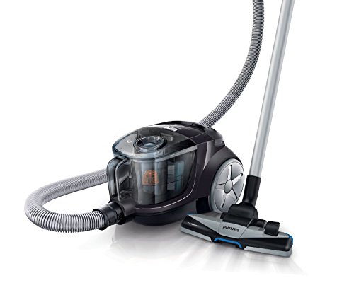 Comprar Philips FC9325/09 - Aspirador  PowerPro Compact  sin bolsa con tecnología PowerCyclone con cepillo para suelos duros, con diseño de depósito de polvo avanzado para vaciarlo fácilmente.Color negro al mejor precio