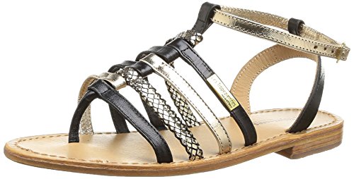 Comprar Les Tropéziennes par M. Belarbi Muscat - Sandalias de vestir de cuero para mujer negro Noir (Noir/Multi) 41 al mejor precio